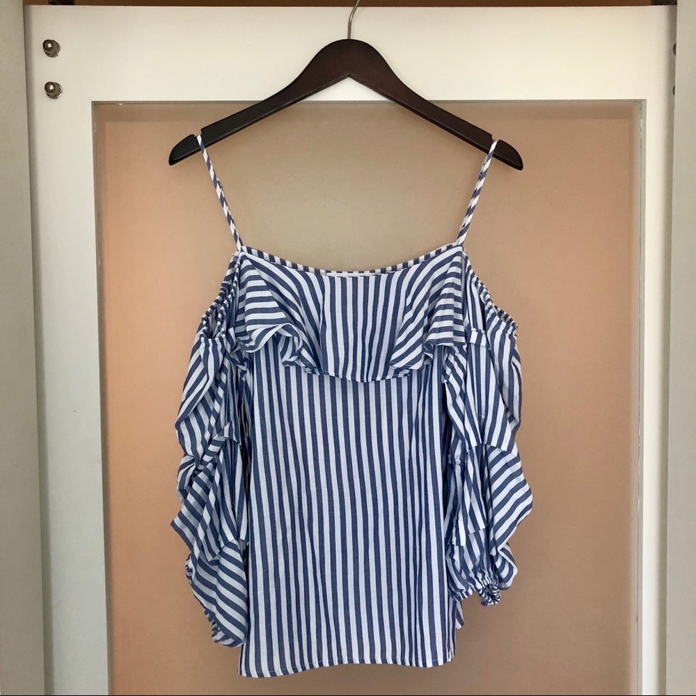 Blue&White Stripped Elodie Top